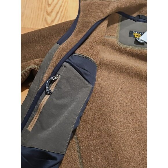 Mountain Hard Wear Fleece Jacket Men's Small Brown Zip up Soft Warm - Picture 7 of 9